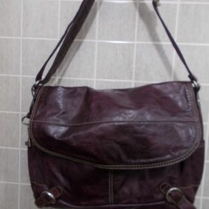 FOSSIL  MESSENGER/COMPUTER BAG...LARGE...PURPLE